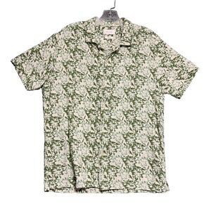 Porter & Ash Button Up Vacation Shirt Mens Large Floral Cottagecore Resortwear